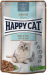Happy Cat Sensitive bőr&szőr ápoló nedves macskaeledel tasak 20x85g