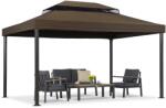 Garden Point Barna kerti pavilon Valencia 3x3 m Garden Point (GAP950)