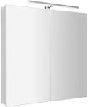 SAPHO GRETA LED tükrösszekrény, 81x70x14cm, matt fehér (GR080-0031) (GR080-0031)