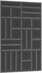 ELTAP Quadratta 120x195 kárpitozott panel, sötétszürke - smartbutor