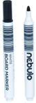 Nebulo Nebulo: WhiteBoard marker kúpos hegyű táblafilc fekete színben (WBM/TM-WB568-BLACK) - jatekshop
