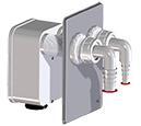 HL HL4000.2 szifonkazetta készlet a HL4000.0 lefolyóházba 2 mosógéphez (HL4000.2)
