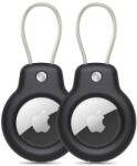 Tech-Protect 2x калъф за Apple Airtag от Tech Protect Rough Vein - Черни (5906302360727)
