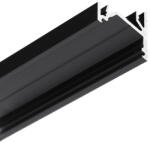 TOPMET LED profil CORNER12. v2 EF/U 1000 mm fekete eloxált (J7000121)
