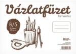 Vectra-Line Vázlatfüzet spirálozott VECTRALINE B/5 120 g 32 lapos famentes (01.01462) - tonerpiac