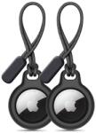 Tech-Protect 2x ключодържател за Apple Airtag от Tech Protect Rough Chain - Черни (5906302360772)
