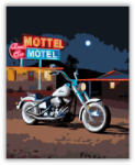 Számfestő Klasszikus Chopper a Motel Előtt - számfestő készlet