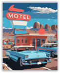 Route 66 Klasszikus Motel - számfestő készlet