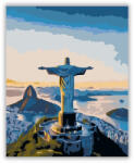 Számfestő Megváltó Krisztus-szobor Napfelkeltében - számfestő készlet (crea7184)