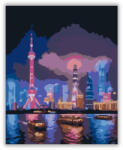 Számfestő Shanghai Éjszakai Fényei - számfestő készlet (crea7055)