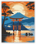 Számfestő Itsukushima Tori Kapu Naplementében - számfestő készlet (crea7022)