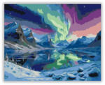 Számfestő Északi Fények a Fjord felett - számfestő készlet (crea7215)