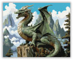 Hegyi Sárkány a Felhők Felett - számfestő készlet
