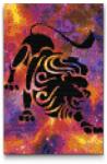  Gyémántszemes kirakó - Csillagjegy - Oroszlán Méret: 20x30cm, Keretezés: Keret nélkül (csak a vászon), Gyémántok: Négyzet alakú
