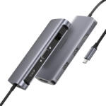 UGREEN 9-in-1 USB-C (Type-C) -3xUSB-A/ 4K HDMI/ VGA/ RJ45 Ethernet/ TF SD Kártyaolvasó HUB [CM179] (40873)