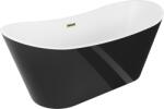 Mexen Montana 180x80 cm negru/alb/auriu (52011808075-50)