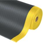 Notrax® 408 Airug Plus - Fáradásgátló vinil szőnyeg bordás mintával - Fekete/sarga Méret: 91cm x linm
