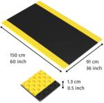 Notrax® 417 Bubble Sof-Tred - Fáradásgátló szőnyeg Dyna-Shield réteggel és buborékmintával - Fekete/sárga Méret: 60cm x 91cm - gdmats - 18 363 Ft