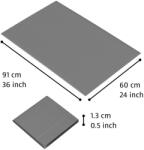 Notrax® 413 Gripper Sof-Tred - Fáradásgátló szőnyeg Dyna-Shield réteggel és hosszanti bordamintával - Szürke Méret: 60cm x 91cm