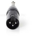 NEDIS COTP15942BK 6, 35 Jack dugó - 3P XLR dugó adapter (COTP15942BK) (COTP15942BK)