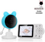 EVOLVEO Monitor video pentru bebelusi EVOLVEO Baby Monitor N3, pana la 300 m, 2600 mAh, albastru (CAM-3B) Aparat supraveghere bebelus