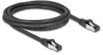 Delock RJ45 hálózati kábel Cat. 8.1 S/FTP 2 m (fekete) (DL80572) (DL80572)