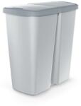 Prosperplast Hulladékgyűjtő Prosperplast COMPACTA Q DUO, 45 l hamu színben, világosszürke fedéllel (NDAB45-429U/427C) - epenta
