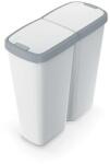 Prosperplast Hulladékgyűjtő Prosperplast COMPACTA Q DUO, 50 l hamu színben, világosszürke fedéllel (NDAB50-429U/427C)