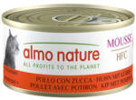 Almo Nature 24x70g Almo Nature HFC Cat Mousse Csirke & sütőtök nedves macskatáp