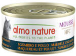 Almo Nature 24x70g Almo Nature HFC Cat Mousse Makréla & csirke nedves macskatáp