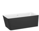 Roca Ona 160x70 cm dreapta negru/alb (A2486380K0)
