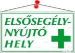  Információs tábla, 22, 5x12, 5 cm, Elsősegélynyújtó hely (LUIN021)