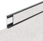Fortelock Business padló, Light Pure Gray mintázat, szegélyléc, sötétszürke fuga