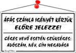  Információs tábla, 22, 5x12, 5 cm, ÁFÁS számla igényét kérjük előre jelezze! , fehér (LUIN014) - iroda24