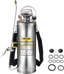 VEVOR Pulverizator sub presiune Vevor 10 l, din otel inoxidabil, de gradina, atomizor, pentru plante, pentru gradinarit si curatare pe sol, potrivit pentru cerintele de azi in industrie, agricultura, comert Pulverizator
