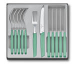 Victorinox Swiss Modern Evőeszközkészlet - 12 Részes, Mentazöld