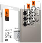 Spigen optik pro kameravédő üveg 2db, 9h, csak lencse, sötétszürke, kompatibilis: Samsung Galaxy S24 Ultra, SM-S928 (AGL07426)