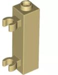 LEGO® 60583bc2 - LEGO világos krémszínű (tan) kocka 1 x 1 x 3 méretű oldalán két klipsszel (60583bc2)