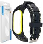 Hurtel Beline Szíj MI Band 6/5 Smart Pánt Karóra Fekete-lime (5905359814221)