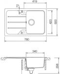 SCHOCK Formhaus D-100S Alulról beépíthető - Onyx (FOMD100SUGON)