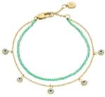 Fossil Bratara Fossil Sutton Evil Eye dubla cu cristale JA7284710