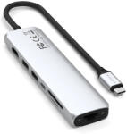 Satechi 7in1 Usb-c mobil Usb-c Pd adapter, 2x Usb-a, Hdmi 4K, Ethernet (ST-P7SS)