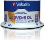 Verbatim Dvd+r Dl 8.5gb 8x Inkj 50pk Spn (97693)