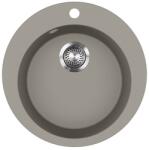 Evido Tondo kerek gránit mosogató, 505 mm, platina 442067 (442067) - benedekszerelveny