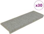vidaXL 30 db zöld lépcsőszőnyegek öntapadós szizál kinézetű 65x21x4 cm (3365887)