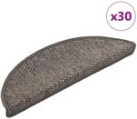 vidaXL 30 db lépcsőszőnyegek öntapadós szizál kinézetű 56x17x3 cm (3365860)