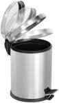 Dayco Metal Rozsdamentes Acél Pedálos Szemetes, Záródás Csillapítóval, 20 L, Fényes