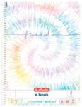 Herlitz Bloc de notițe Herlitz A4, 80 de coli, liniat, New Batik Freedom