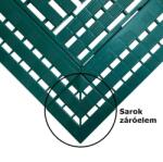 AVRubber Sarok záróelem zöld munkahelyi biztonsági szőnyeghez 60x120 cm
