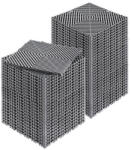 VEVOR Vízelvezető padlólap 55 db szürke garázspadló 31x31 cm moduláris, PP padlóburkolat összepattintható kivitel